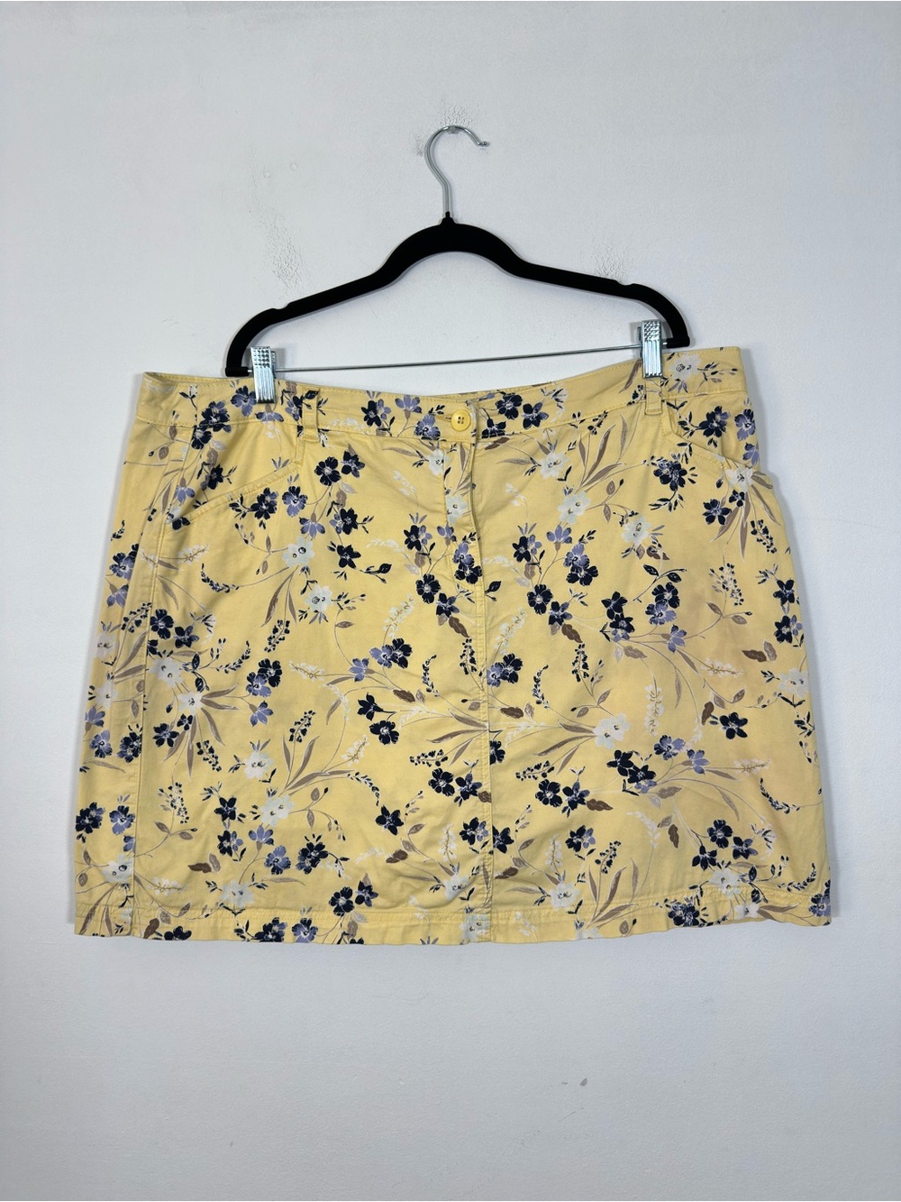 Karen Scott Womens Floral Skort Anti Chafe Skirt 18W Casual Summer Preppy Layer